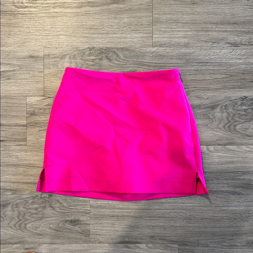 Express Fuchsia Mini Skirt